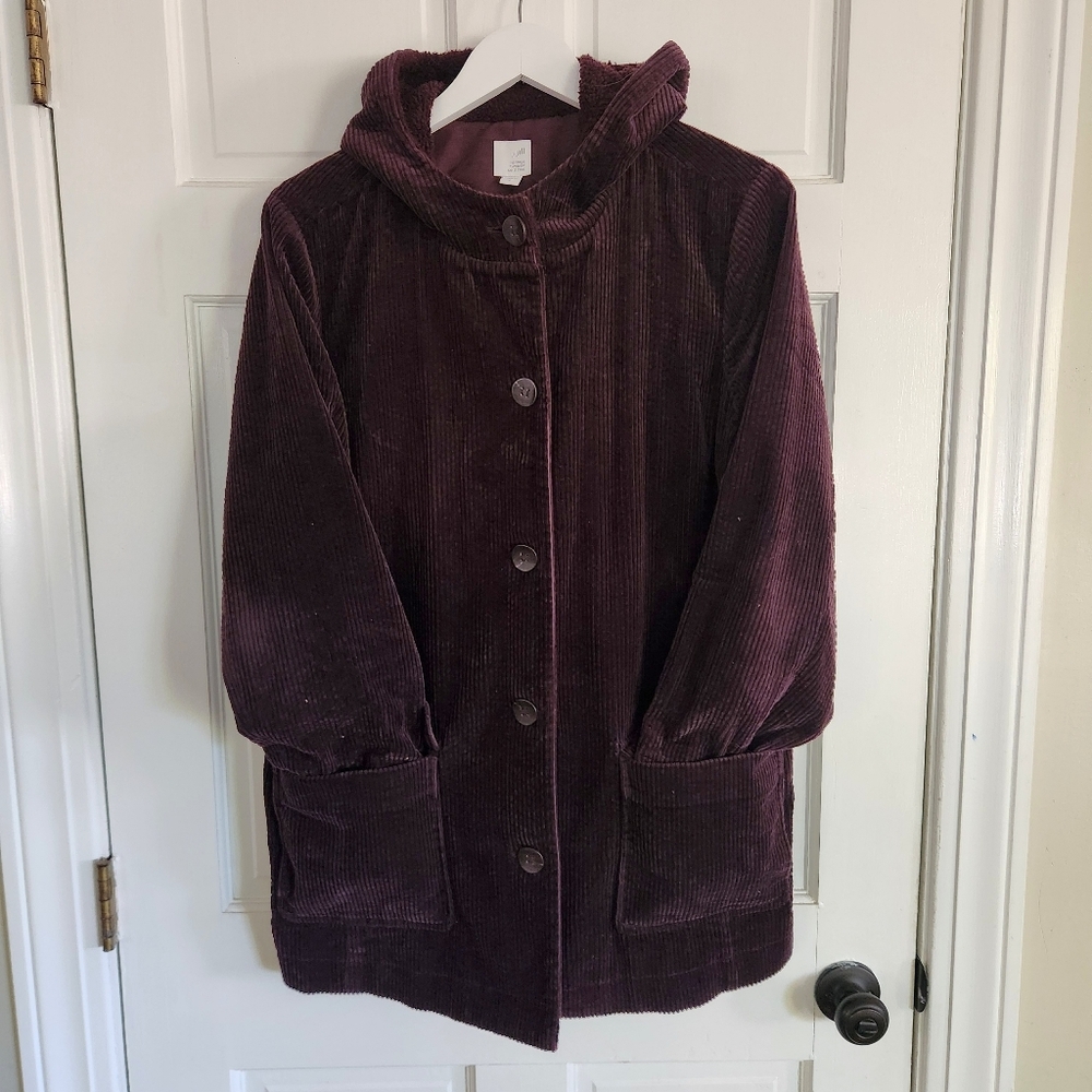 J. Jill Heritage Tumbled Cord Coat
